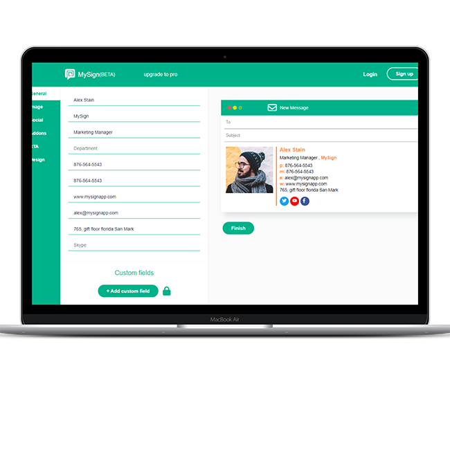 create email signature